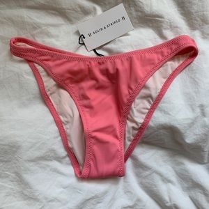 pink Solid & Striped "Eva" bikini bottoms